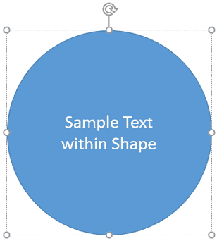 Text within Shapes in PowerPoint