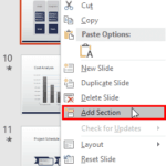 Adding and Renaming Sections in PowerPoint