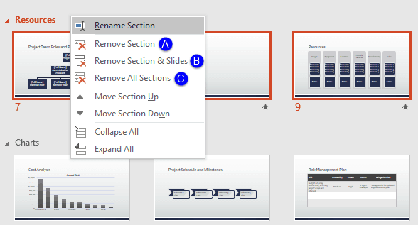 Removing Sections in PowerPoint