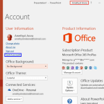 Sign Out and Switch Accounts in PowerPoint