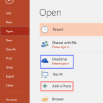 Add Places in PowerPoint