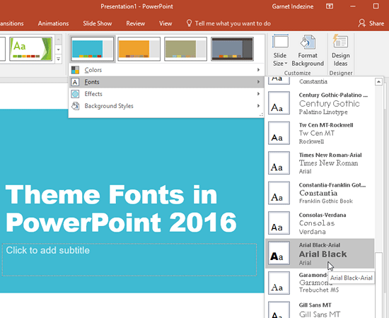 powerpoint mac template fonts