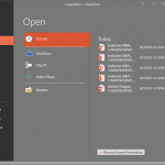 File Menu and Backstage View in PowerPoint