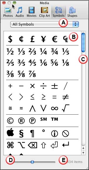 Interface Overview: Media Browser - Symbols Tab in PowerPoint ...