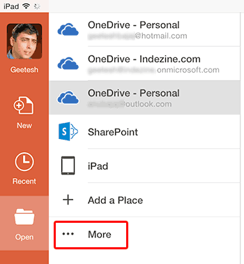 Working with iCloud in PowerPoint