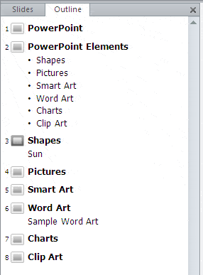 More Outline Pane Options in PowerPoint