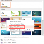 Themes Basics: Change the Default Template or Theme in PowerPoint