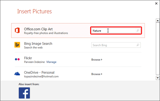 Insert Picture from the Office ClipArt Collection in PowerPoint