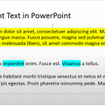 Highlight Text in PowerPoint