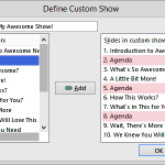 Custom Slide Show: Tips for Custom Shows in PowerPoint