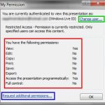 Opening WRM Protected Files in PowerPoint