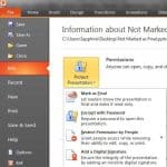 Windows Right Management: Using Windows Rights Management in PowerPoint