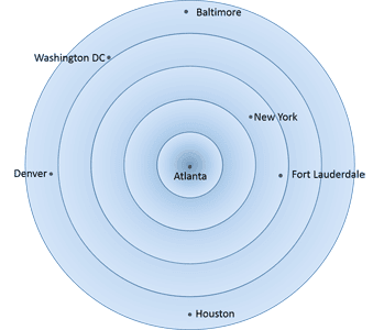 Distance Cartograms in PowerPoint