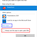 Repair PowerPoint File Associations
