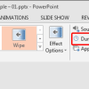 Slide Transitions: Slide Transition Duration in PowerPoint